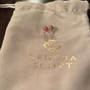 Kendra Scott Pink Stone Earrings